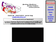 Tablet Screenshot of craigscobras.com